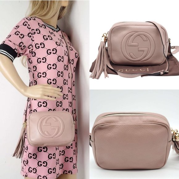 Gucci Handbags - Gucci Disco Soho Camera Leather Crossbody Bag